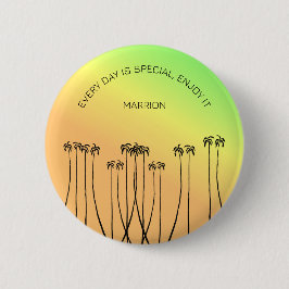 Bóton Redondo 5.08cm Inspiração, fantástico Verão tropical