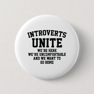 Bóton Redondo 5.08cm Introverts unem-se