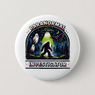 Bóton Redondo 5.08cm Investigador Paranormal