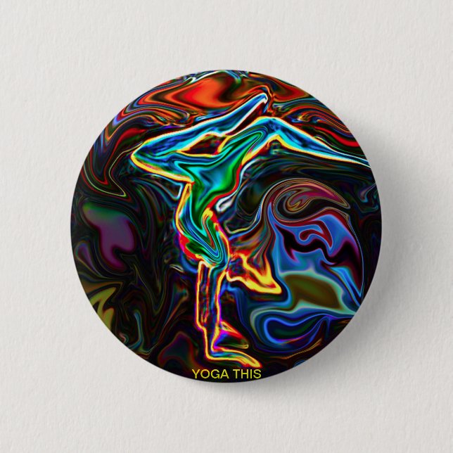 Bóton Redondo 5.08cm Ioga este botão (Frente)