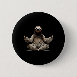 Bóton Redondo 5.08cm Ioga Namaste Meditação Budista Zen Buda Preguiça 