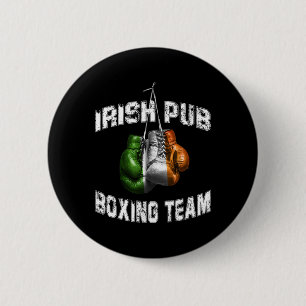 Bóton Redondo 5.08cm Irish Boxing Funny Ireland Flag - Irish Pub