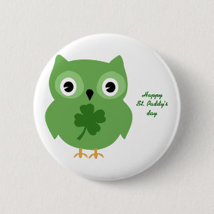 Bóton Redondo 5.08cm Irish Owl