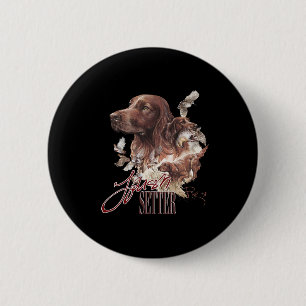 Bóton Redondo 5.08cm Irish Setter Dog Lovers