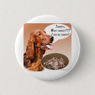 Bóton Redondo 5.08cm Irish Setter Turkey