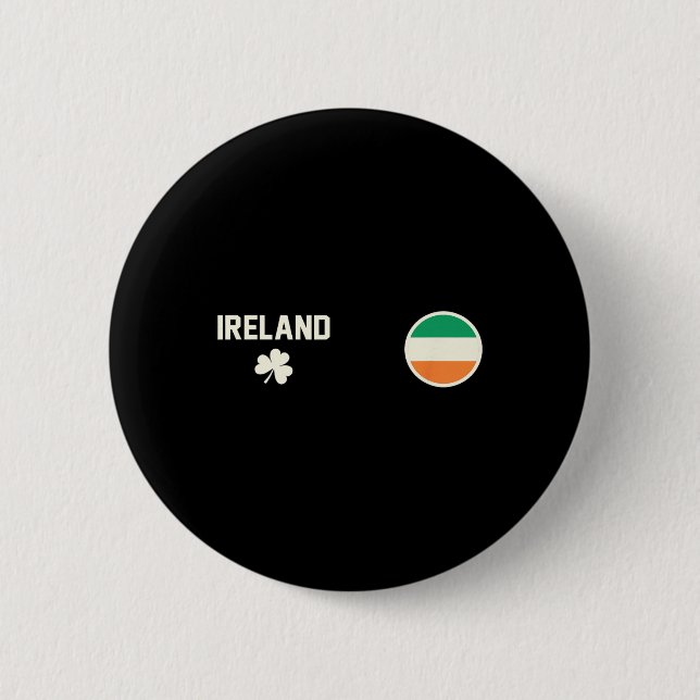 Bóton Redondo 5.08cm Irlanda  (Frente)
