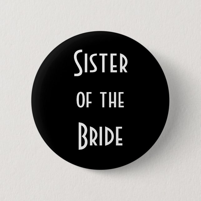 Bóton Redondo 5.08cm Irmã da Noiva (Frente)