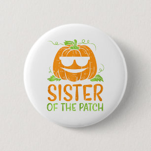 Bóton Redondo 5.08cm Irmã Pumpkin Da Família Patch Halloween Sis G