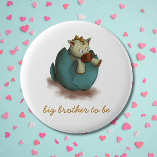 Bóton Redondo 5.08cm Irmão Mais Velho Dragon Cute Para Ser