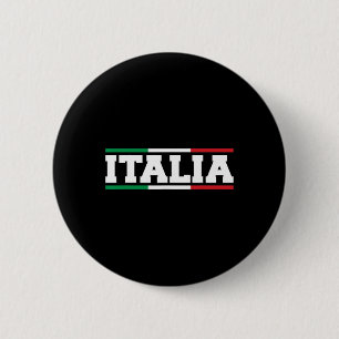Bóton Redondo 5.08cm Itália Bandeira Italiana Mapa Escudo Itália Esport