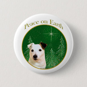 Bóton Redondo 5.08cm Jack Russell Terrier Peace
