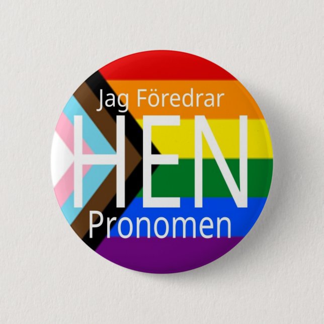 Bóton Redondo 5.08cm Jag föredrar hen pronomen progress orgulde - rapto (Frente)