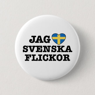 Bóton Redondo 5.08cm Jag Svenska Flickor