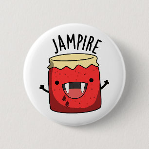 Bóton Redondo 5.08cm Jam Pire Funny Vampire Jam Pun