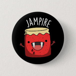 Bóton Redondo 5.08cm Jam-pire Funny Vampire Jam Pun Dark BG