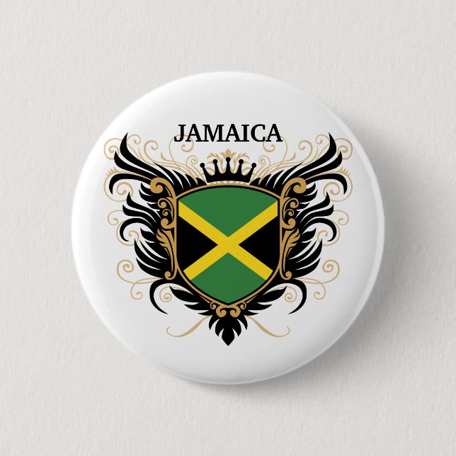 Bóton Redondo 5.08cm Jamaica [personalize] (Frente)