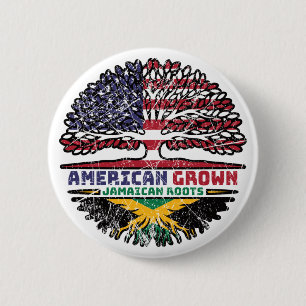 Bóton Redondo 5.08cm Jamaica US EUA EUA EUA EUA Estados Unidos