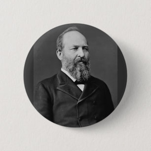 Bóton Redondo 5.08cm James Garfield 20 Presidente