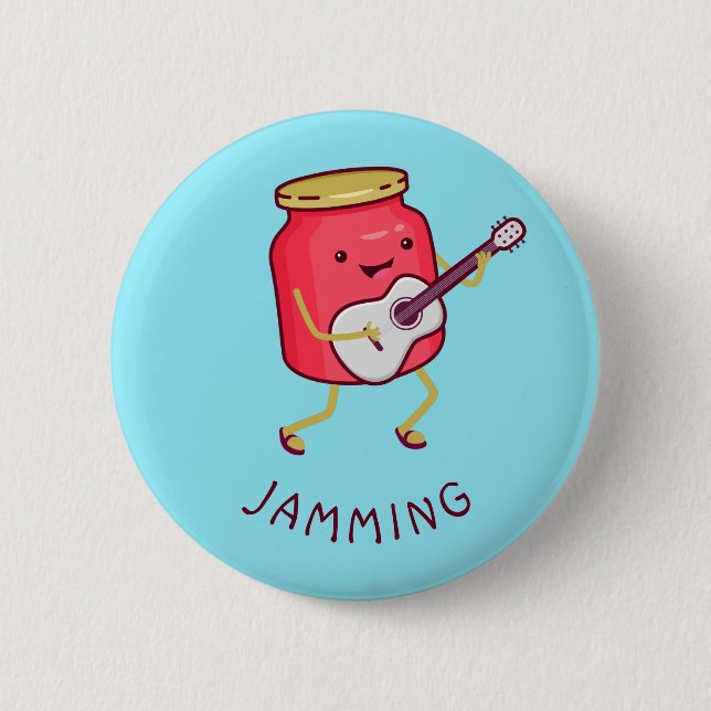 Bóton Redondo 5.08cm Jamming Pun (Frente)