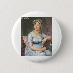 Bóton Redondo 5.08cm Jane Austen Amou Você Menos Citação Em Presentes &