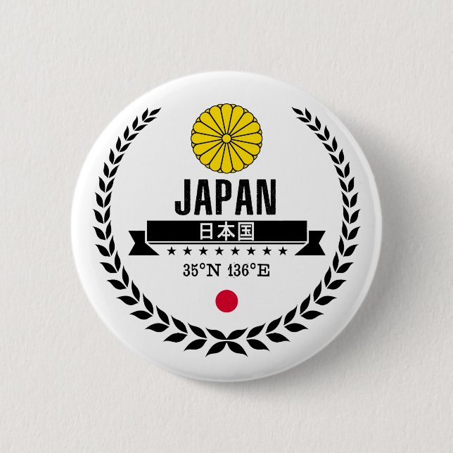 Bóton Redondo 5.08cm Japão (Frente)