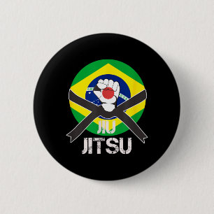 Bóton Redondo 5.08cm Japão Japonês Brasil Brasileiro Bandeira Jiu Jitsu