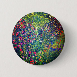 Bóton Redondo 5.08cm Jardim Italiano Gustav Klimt
