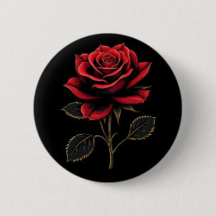 Bóton Redondo 5.08cm Jardinagem das solteiros de ventilador da Rosa ver