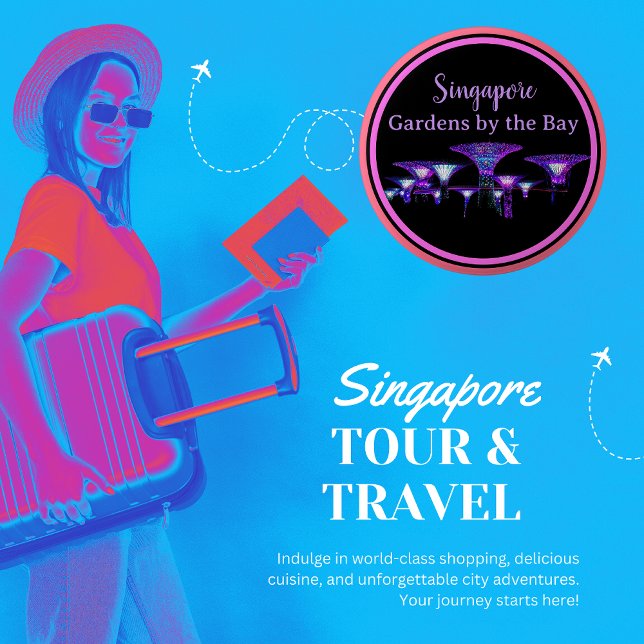 Bóton Redondo 5.08cm Jardins de Cingapura pelo Botão de Baía (Criador carregado)