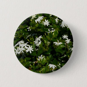 Bóton Redondo 5.08cm Jasmine Flowers Tropical Floral Botânica