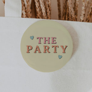 Bóton Redondo 5.08cm JEAN Retro 70 do Partido Bachelorette Group