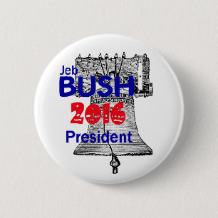 Bóton Redondo 5.08cm Jeb Bush 2016