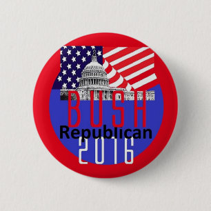 Bóton Redondo 5.08cm Jeb Bush 2016