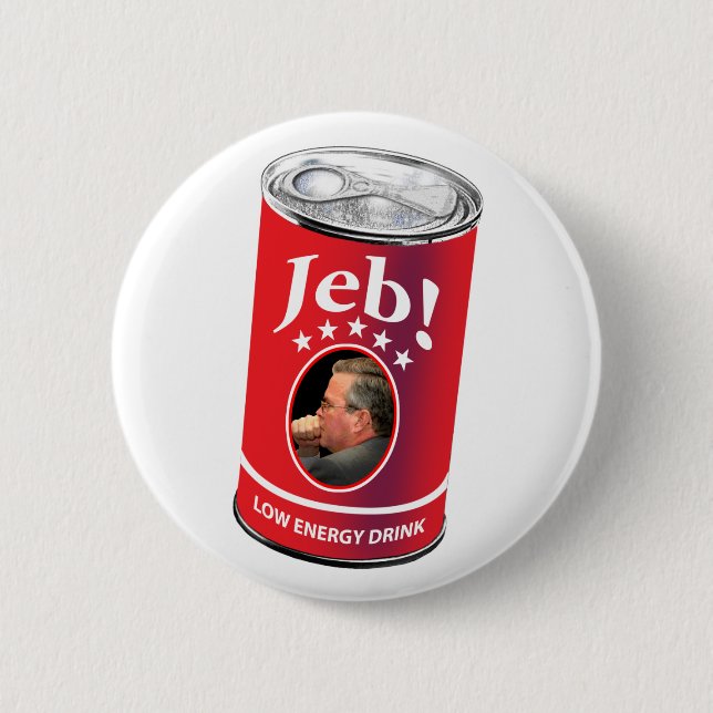 Bóton Redondo 5.08cm Jeb Bush para o presidente Humor, bebida da baixa (Frente)