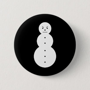 Bóton Redondo 5.08cm Jeezy Boneco de Neve - Boneco de Neve Raivoso Hiph