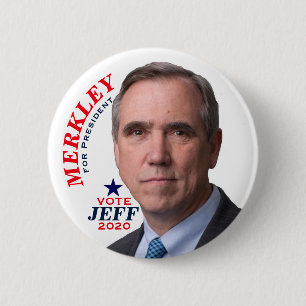 Bóton Redondo 5.08cm Jeff Merkley para o presidente