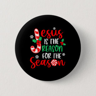 Bóton Redondo 5.08cm Jesus É A Razão Do Natal Da Época