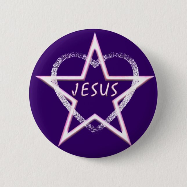 Bóton Redondo 5.08cm Jesus, estrela da manhã brilhante (Frente)