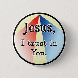 Bóton Redondo 5.08cm Jesus, eu confio em você: Compaixão divino