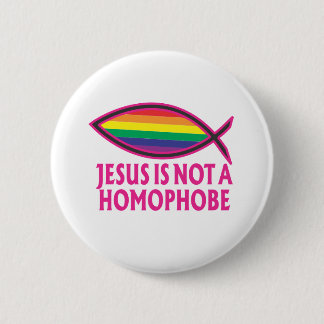 Bóton Redondo 5.08cm Jesus não é um Homophobe