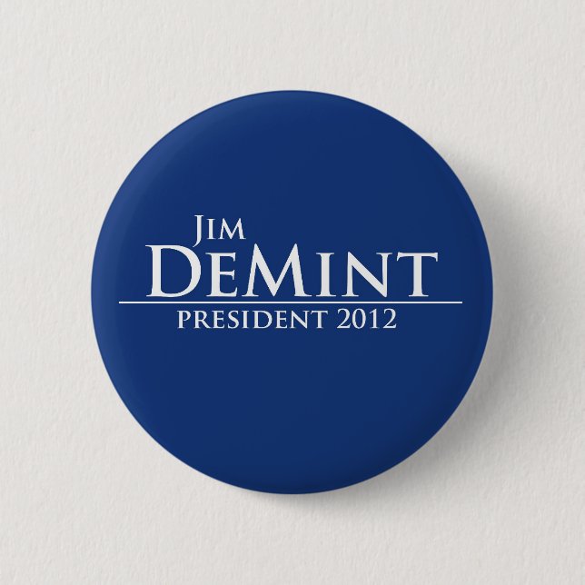 Bóton Redondo 5.08cm Jim DeMint para o presidente 2012 (Frente)