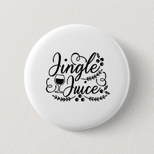 Bóton Redondo 5.08cm Jingle Juice Engraçado Bebendo de cerveja de Natal