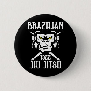Bóton Redondo 5.08cm Jiu Jitsu Brasileiro 1922