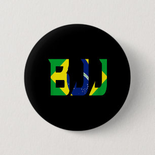 Bóton Redondo 5.08cm Jiu Jitsu Brasileiro BJJ