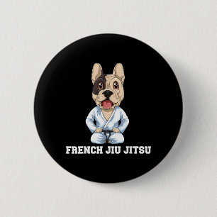 Bóton Redondo 5.08cm Jiu Jitsu Brasileiro e Cachorro BJJ