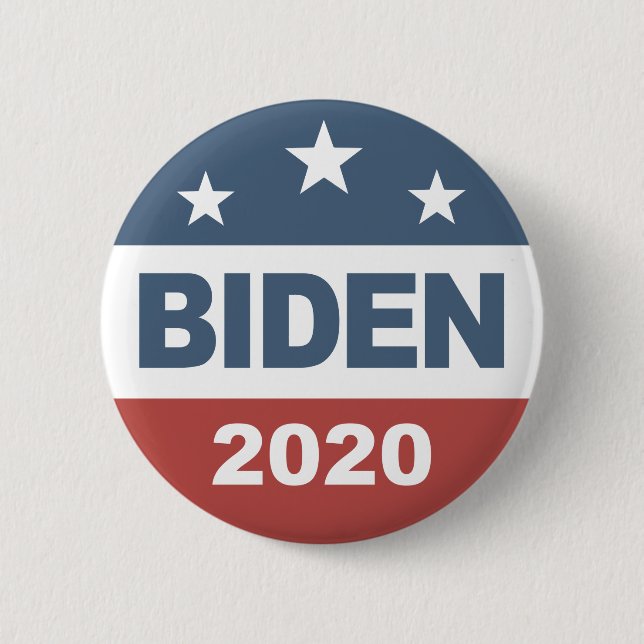 Bóton Redondo 5.08cm Joe Biden 2020 (Frente)