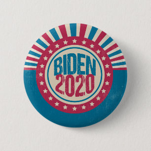 Bóton Redondo 5.08cm Joe Biden 2020 Retro Político