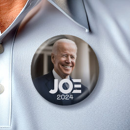 Bóton Redondo 5.08cm Joe Biden 2024 para Presidente Foto