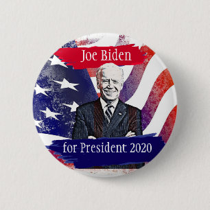 Bóton Redondo 5.08cm Joe Biden para a reunião da eleição do presiden