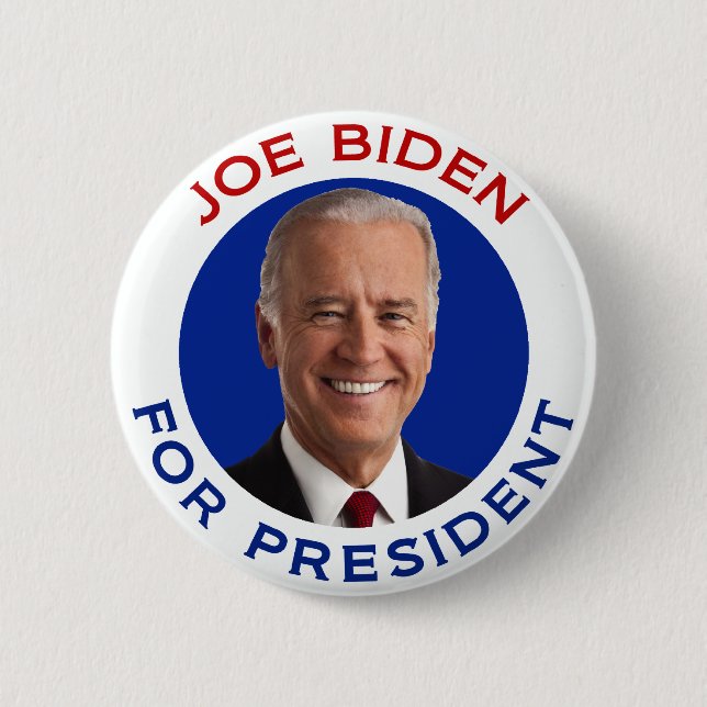 Bóton Redondo 5.08cm Joe Biden para o presidente (Frente)